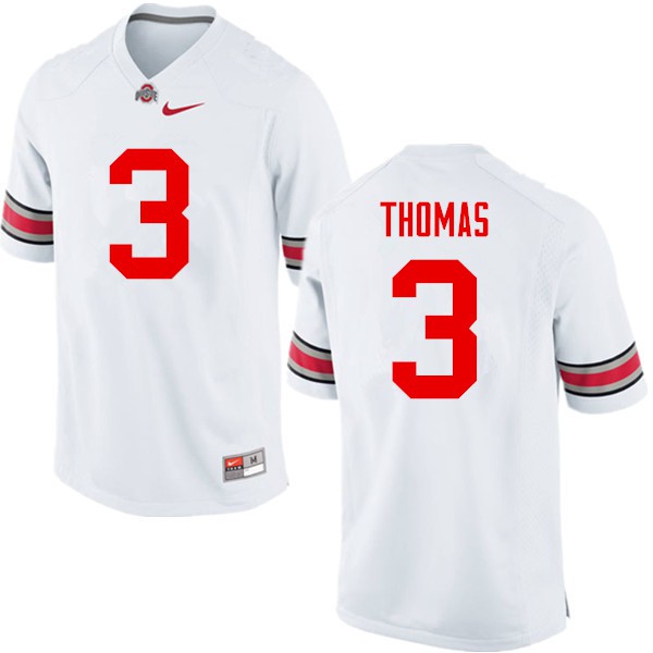 Ohio State Buckeyes #3 Michael Thomas Men Player Jersey White